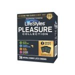 Lifestyles Pleasure Collection Assorted Lubricated Condoms 36 Pack
