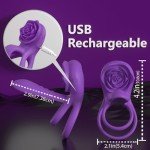 Vibrating Penis Ring and Girth Sleeve for Men