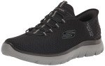 Skechers Men's High Range Slip-In Sneakers, Black