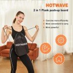 HOTWAVE 14-in-1 Push Up and Plank Trainer