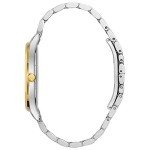 Bulova Men's Two-Tone Quartz Watch with Diamonds