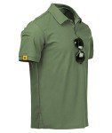 ZITY Men's Short Sleeve Tactical Polo Shirt - Green