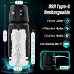 HABAKON Men's Hands-Free Masturbator with Vibrations