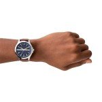 A|X ARMANI EXCHANGE Men's Steel & Leather Watch