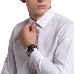 A|X ARMANI EXCHANGE Men's Steel & Leather Watch