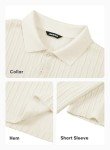JMIERR Men's Classic Loose Fit Polo Shirt, Beige