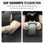 DMoose Fitness Ab Roller with Elbow Support & Pads