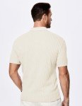JMIERR Men's Classic Loose Fit Polo Shirt, Beige