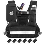 Adjustable Weighted Vest with Phone Holder - 11-20lb