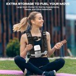 Adjustable Weighted Vest with Phone Holder - 11-20lb