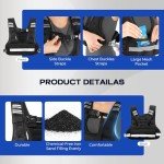 Adjustable Weighted Vest with Phone Holder - 11-20lb