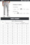 Lightweight Stretch Golf Pants for Men - Grey 32