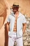 Men's Short Sleeve Cuban Guayabera Linen Shirt