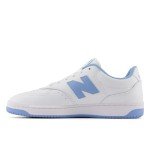 New Balance Men's BB80 Sneakers, White/Light Blue