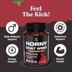 Extra Strength Horny Goat Weed for Men - 90 Capsules