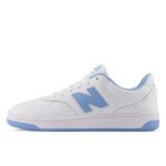 New Balance Men's BB80 Sneakers, White/Light Blue