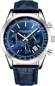 Stuhrling Men's Rialto Blue Dial Chronograph Watch