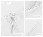 Men’s Casual Loose Fit Linen Pants - White