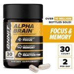 Alpha Brain Nootropic Supplements for Focus & Clarity