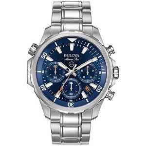Bulova Men's Marine Star Chronograph Watch - Blue Dial