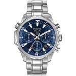 Bulova Men's Marine Star Chronograph Watch - Blue Dial