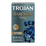 Trojan Bareskin Ultra Thin Lubricated Condoms - 10 Pack