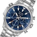 Bulova Men's Marine Star Chronograph Watch - Blue Dial