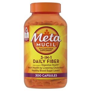 Metamucil 3-in-1 Fiber Capsules for Men 300ct