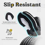 FitVille Extra Wide Sneakers for Men - Black