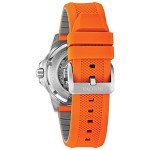 Bulova Men's Marine Star Automatic Watch, Orange Strap