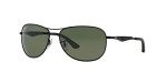 Ray-Ban RB3519 Matte Black Aviator Sunglasses