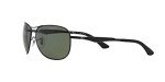 Ray-Ban RB3519 Matte Black Aviator Sunglasses
