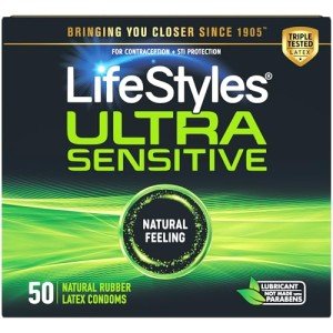 LifeStyles Ultra Sensitive 50 Count Condom Pack