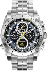 Bulova Men’s Precisionist Chronograph Blue and Yellow Watch