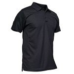 Men's Black Tactical Short Sleeve Polo Shirt