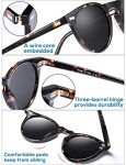 CARFIA Retro Polarized Sunglasses for Men