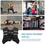 ZELUS Adjustable Weighted Vest for Workout and Fitness