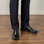 Bruno Marc Men's Black Slip-On Dress Loafers