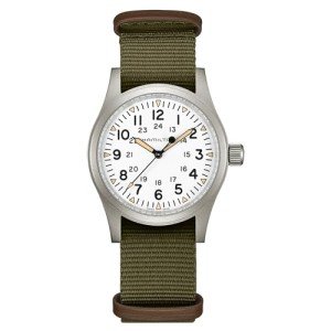 Hamilton Khaki Field Mechanical 38mm Watch - Green Strap
