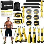Portable Pilates Bar Kit with Resistance Bands for Men