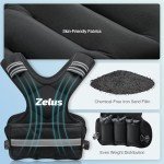 ZELUS Adjustable Weighted Vest for Home Workouts