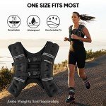APEXUP Reflective Weighted Vest for Workouts