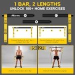 Portable Pilates Bar Kit with Resistance Bands for Men
