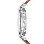 Skagen Men's Holst Chronograph Silver & Brown Watch