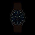 Skagen Men's Holst Chronograph Silver & Brown Watch