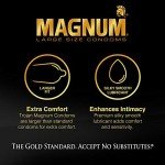 Trojan Magnum Thin Large Lubricated Condoms - 12 Pack