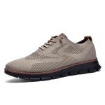 Lightweight Khaki Oxford Shoes for Men