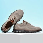 Lightweight Khaki Oxford Shoes for Men