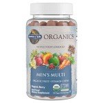 Organic Men's Gummy Vitamins - Berry Flavor, Vegan