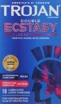 Trojan Double Ecstasy Lubricated Condoms - 10 Pack